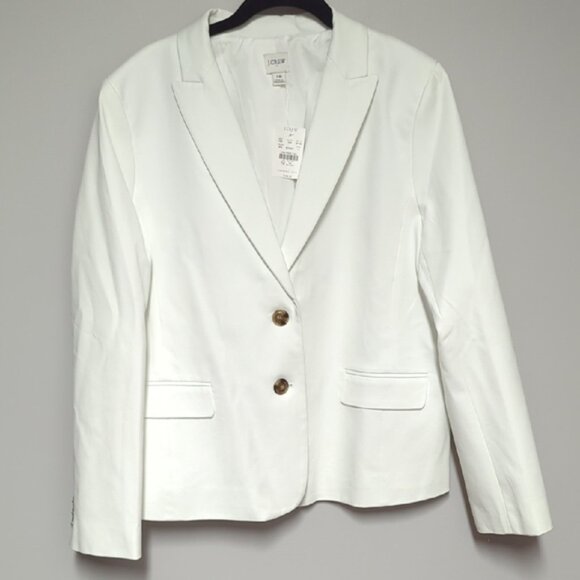 NWT J. Crew Elegant White Blazer - Picture 1 of 7